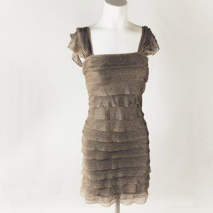 Max Studio Ruffle Bandage Bodycon Dress NWOT XS
